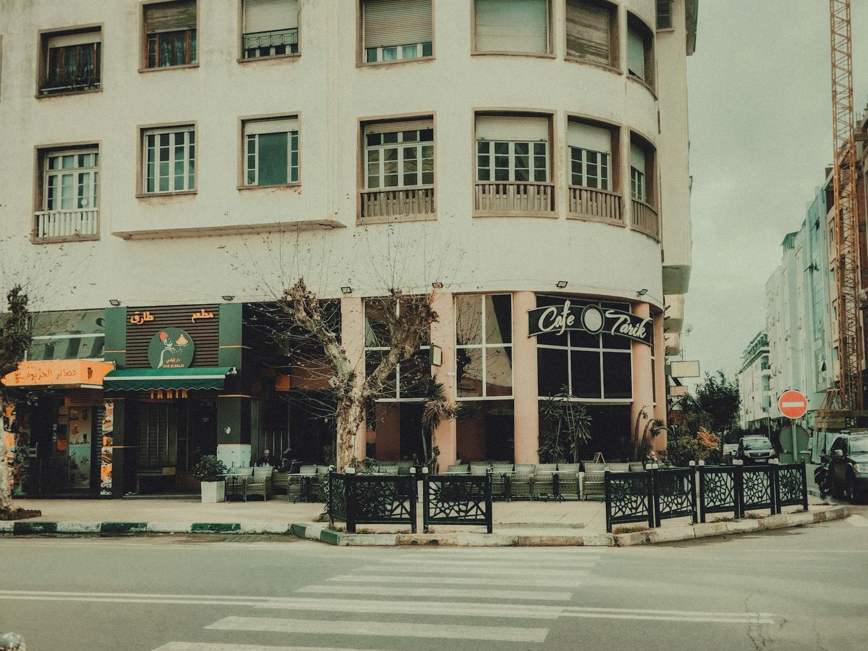 Plan De Rue D'un Café